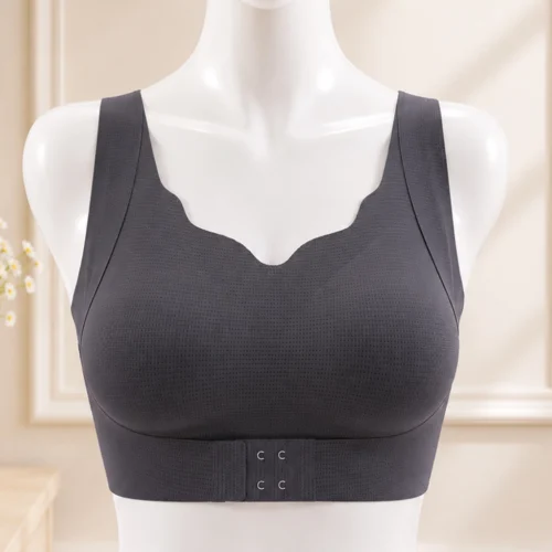 Soft Support Charcoal Sports Bra for Women