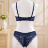 Royal Blue Luxe Lace Lingerie Set for Women