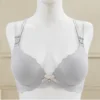 Pearl Grey Seamless Padded Bra for Women